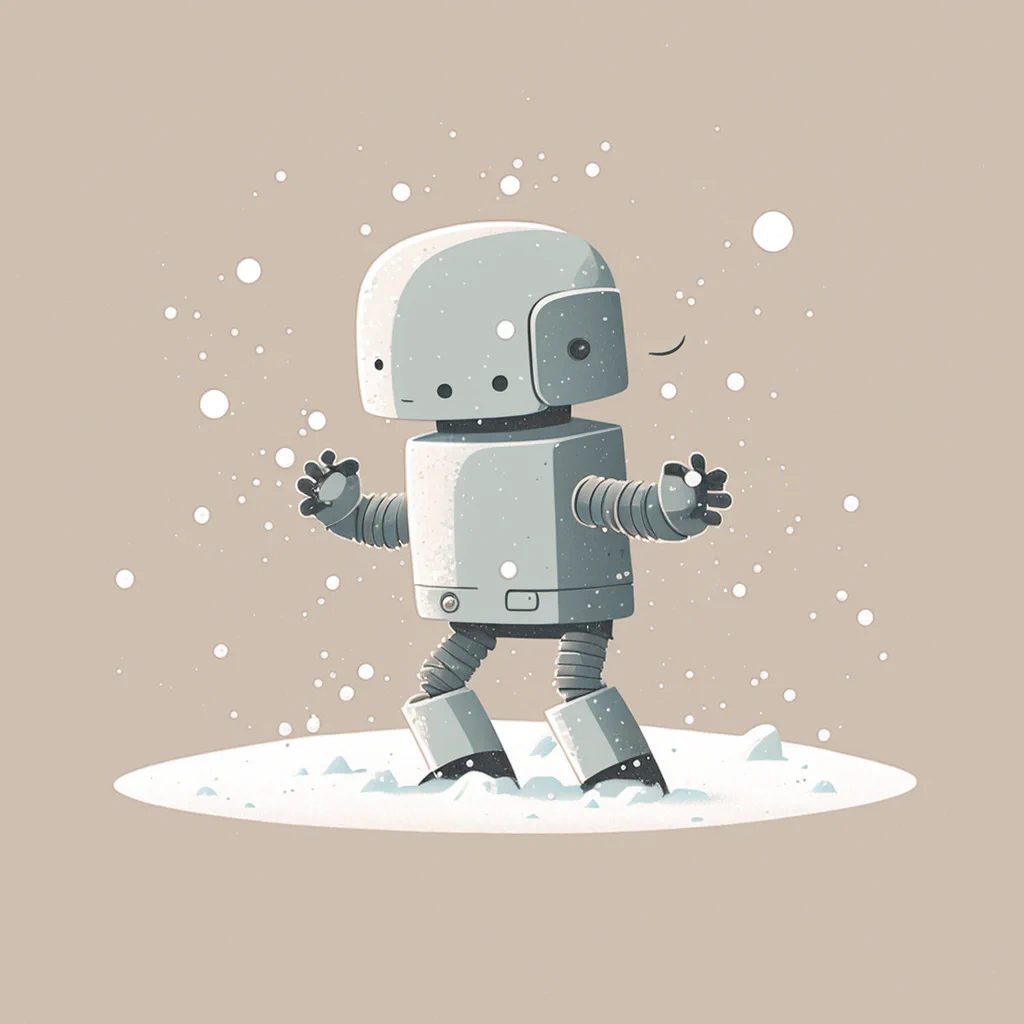 Christoph_C._Cemper_Cute_robot_dancing_in_the_snow_illustrated__7846cb0d-4819-4e79-ac98-a6f1e114ce24
