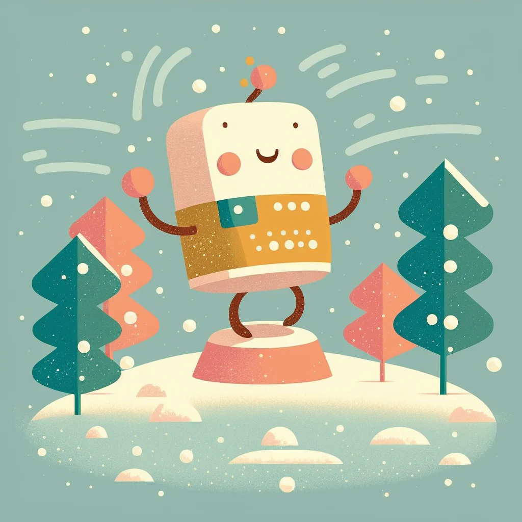 Christoph_C._Cemper_Cute_robot_dancing_in_the_snow_illustrated__8bb269fc-31b8-4b18-a4cb-53b18a54cba2