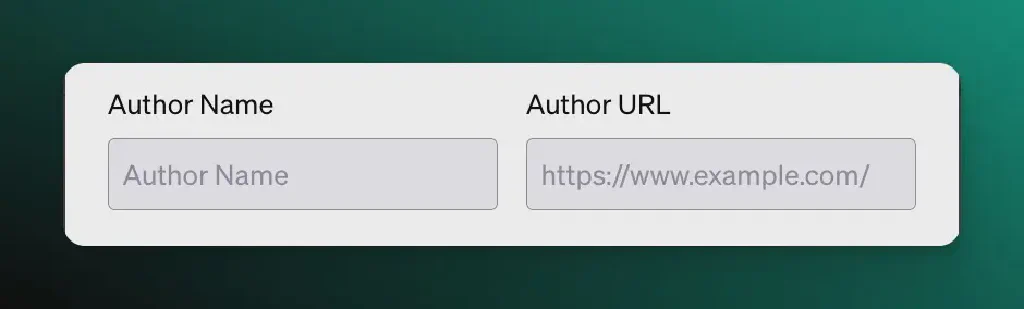 Screenshot of an AIPRM prompt template Author Name and Author URL