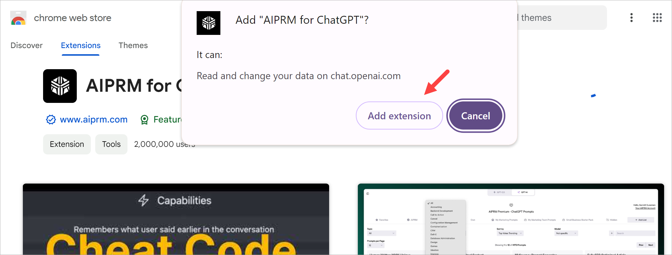 Install the Chrome Extension · AIPRM